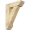 Ekena Millwork Traditional Slat Rough Sawn Bracket w/ Offset Brace, Douglas Fir, 8"W x 26"D x 34"H BKT0806X26X34TRA06RDF - alternate 1